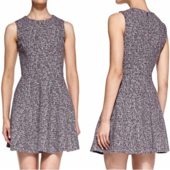 Theory Tillora Printed Flare-Skirt Dress - Size 2 - Picture 1 of 11